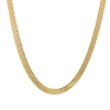 This cross-border bestseller is a stainless steel necklace with a tail chain and blade chain. It is a women's inner gold 2/3/4/5mm titanium steel chain decoration Item Picture